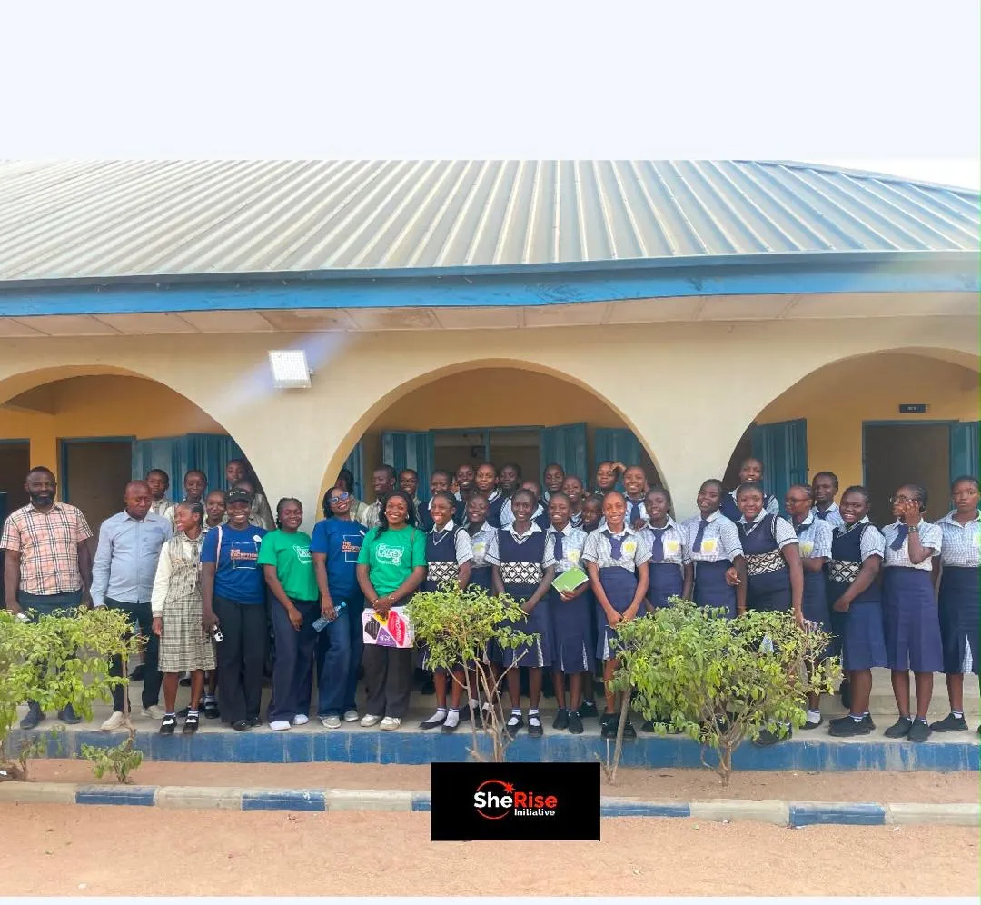 Girls and young women at a Girl-Child Education Drive